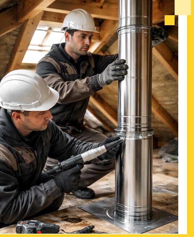 Монтаж дымоходов для каминов в Сергиеве Посаде с гарантией качества