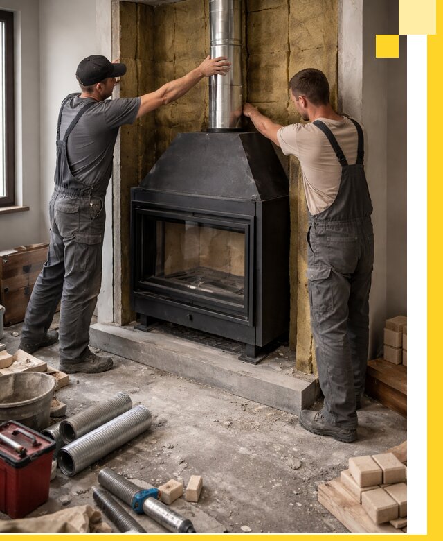 Изготовление и монтаж закрытых каминов в Сергиеве Посаде под ключ