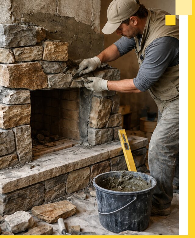 Изготовление и установка каменных каминов под ключ в Сергиеве Посаде