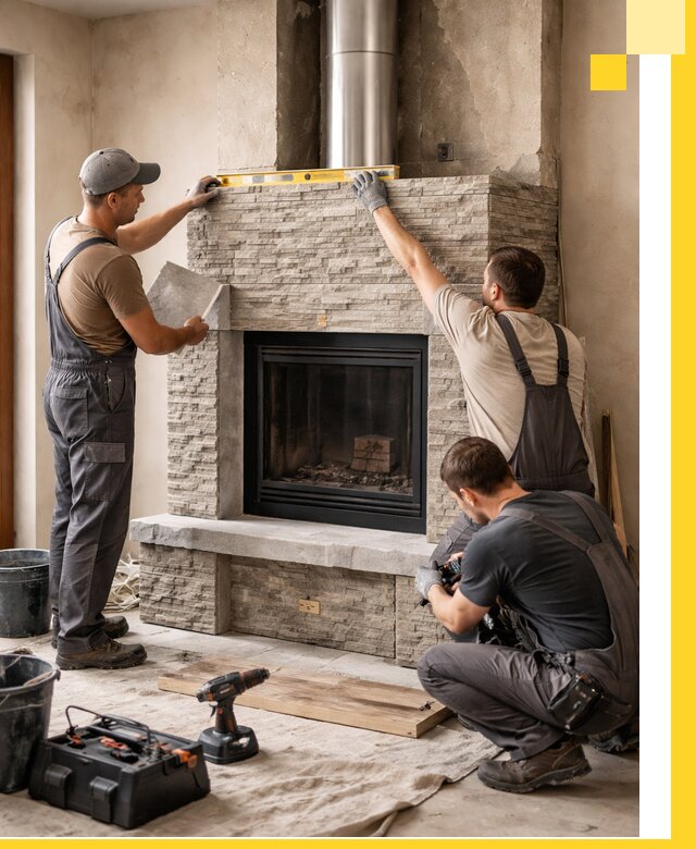 Профессиональный монтаж каминов под ключ в Сергиеве Посаде для дома