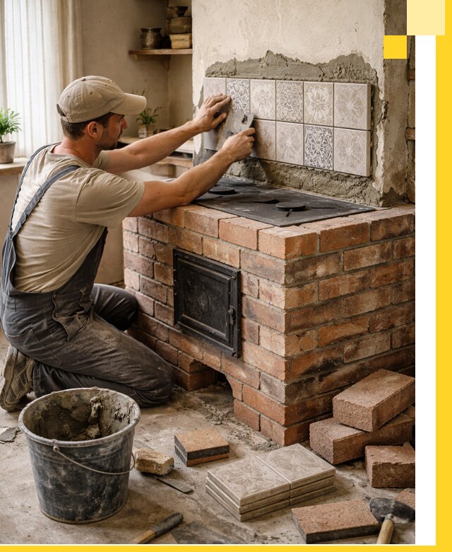 Печи с плитой на заказ монтаж гарантия и сервис в Сергиеве Посаде