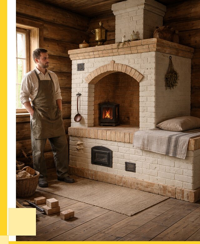 Русские печи с лежанкой под ключ в Сергиеве Посаде от 153510 р. ЭриданСгп