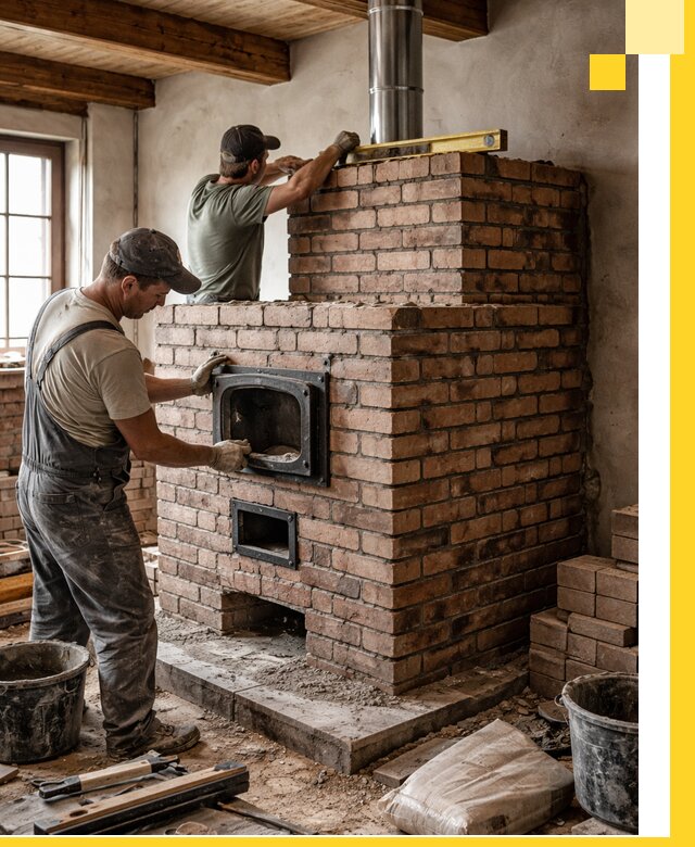 Печи для загородного дома под ключ в Сергиеве Посаде — монтаж и сервис