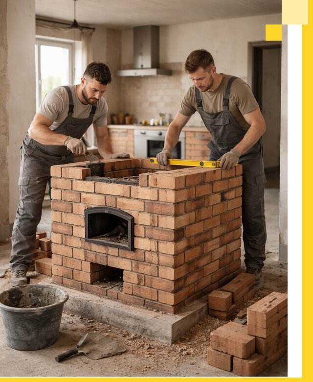 Установка и монтаж печей в частном доме в Сергиеве Посаде под ключ