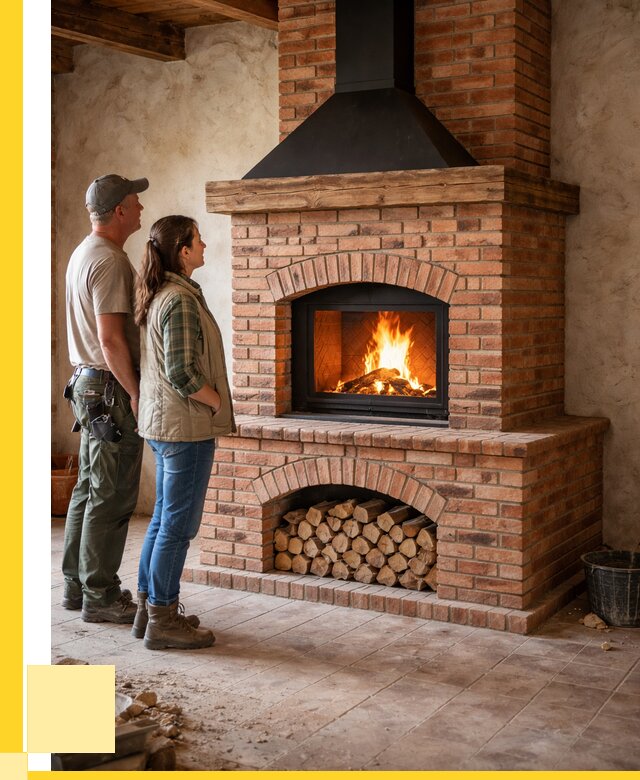 Печи камины из кирпича в Сергиеве Посаде от 122808 р. | ЭриданСгп