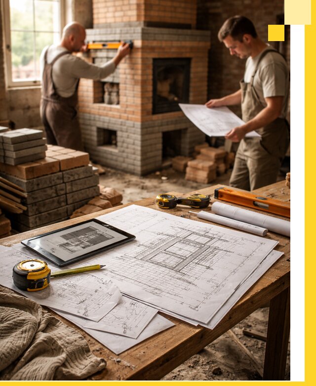 Проекты печей и каминов с индивидуальным дизайном в Сергиеве Посаде