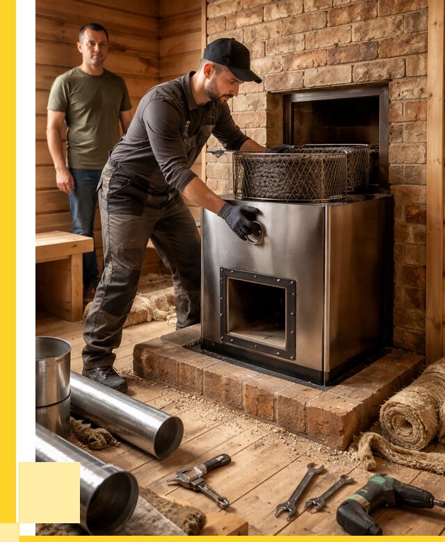 Монтаж банных печей под ключ в Сергиеве Посаде от 18421 р., ЭриданСгп