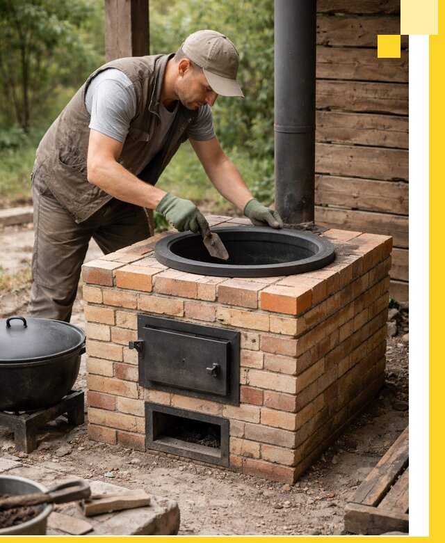 Изготовление и установка печей для казана в Сергиеве Посаде под ключ