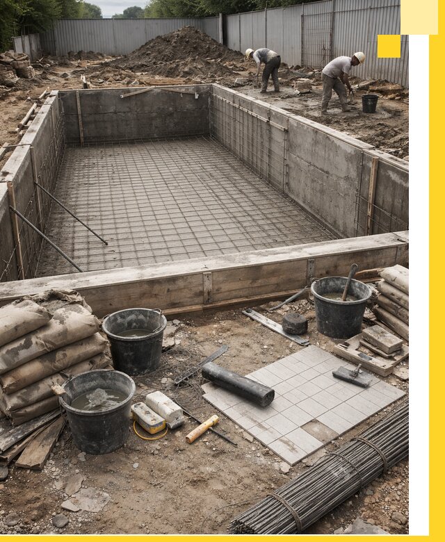 Строительство бассейнов под ключ в Сергиеве Посаде, дизайн и монтаж