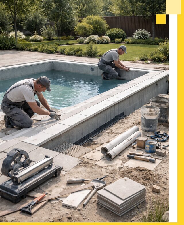 Строительство открытых бассейнов под ключ в Сергиеве Посаде профессионально