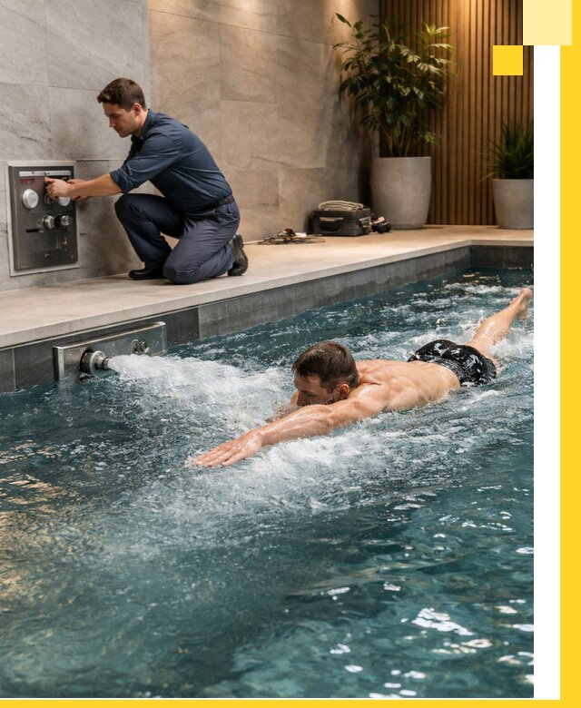 Проектирование и монтаж бассейнов с противотоком в Сергиеве Посаде