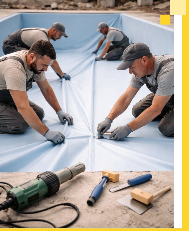 ПВХ пленка для бассейнов с монтажом и гарантией в Сергиеве Посаде