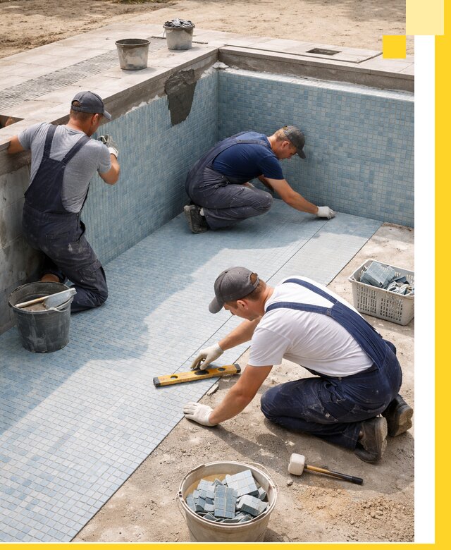 Укладка и установка плитки для бассейнов под ключ в Сергиеве Посаде