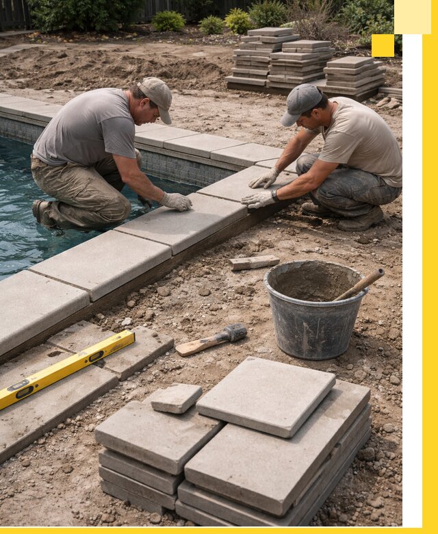 Установка и изготовление копингового камня для бассейнов в Сергиеве Посаде