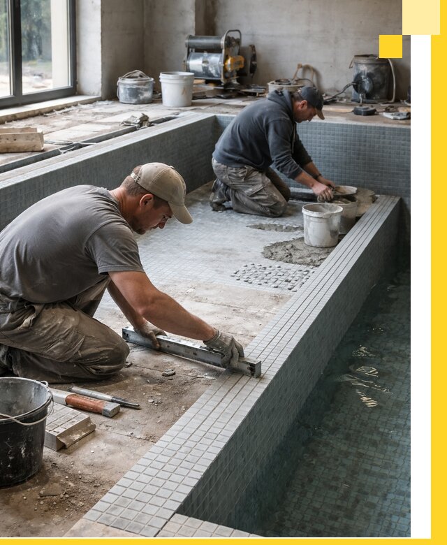 Строительство бассейна в частном доме в Сергиеве Посаде под ключ