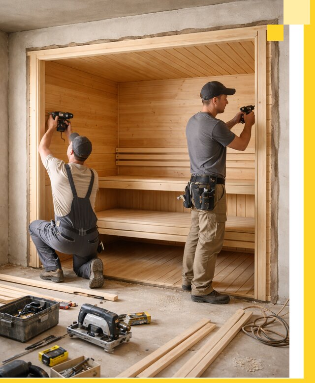 Монтаж саун под ключ в Сергиеве Посаде — проектирование и установка