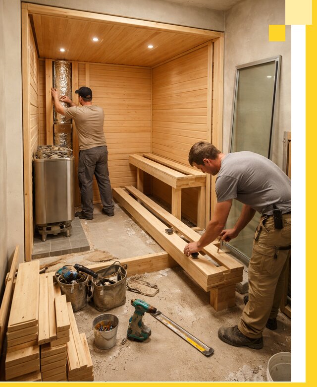 Проектирование и установка домашних саун под ключ в Сергиеве Посаде