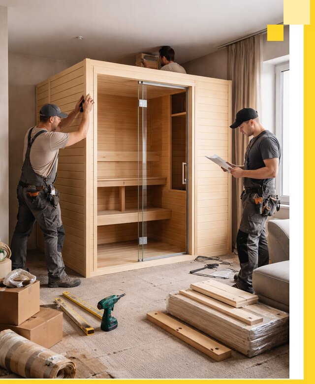 Установка и благоустройство саун в квартире в Сергиеве Посаде