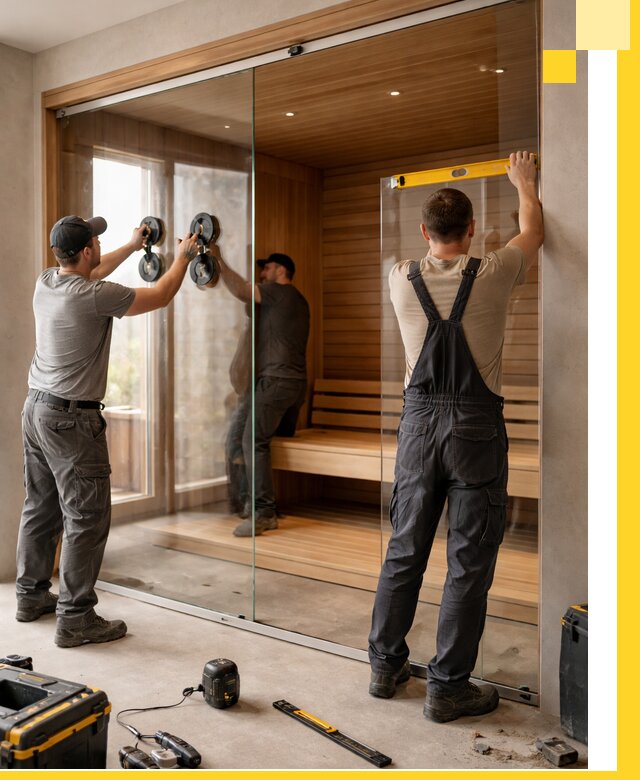 Производство и монтаж стеклянных саун под ключ в Сергиеве Посаде