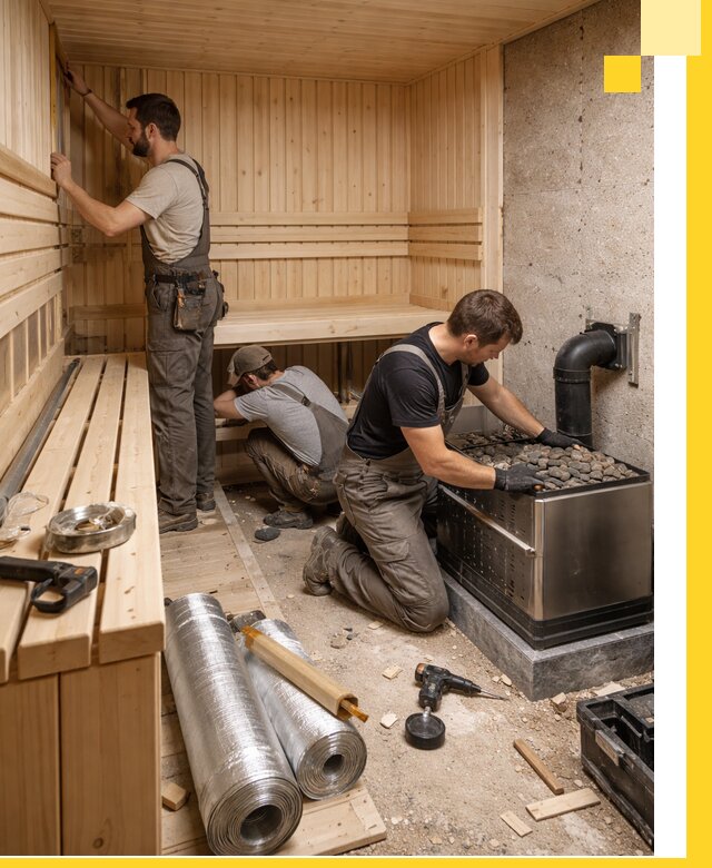 Индивидуальные сауны на заказ в Сергиеве Посаде под ключ, проект и монтаж