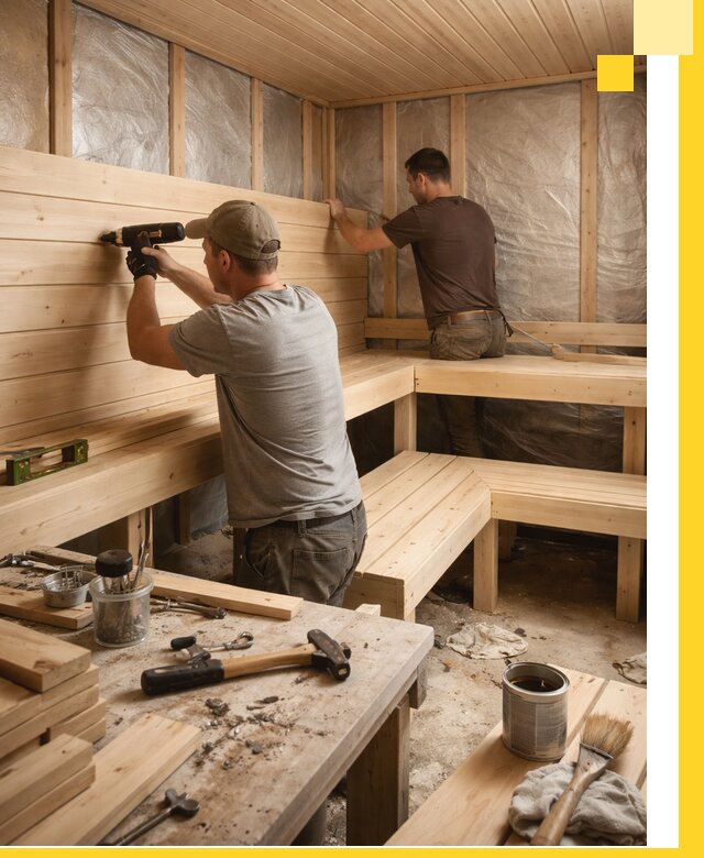 Профессиональная отделка бань и саун под ключ в Сергиеве Посаде