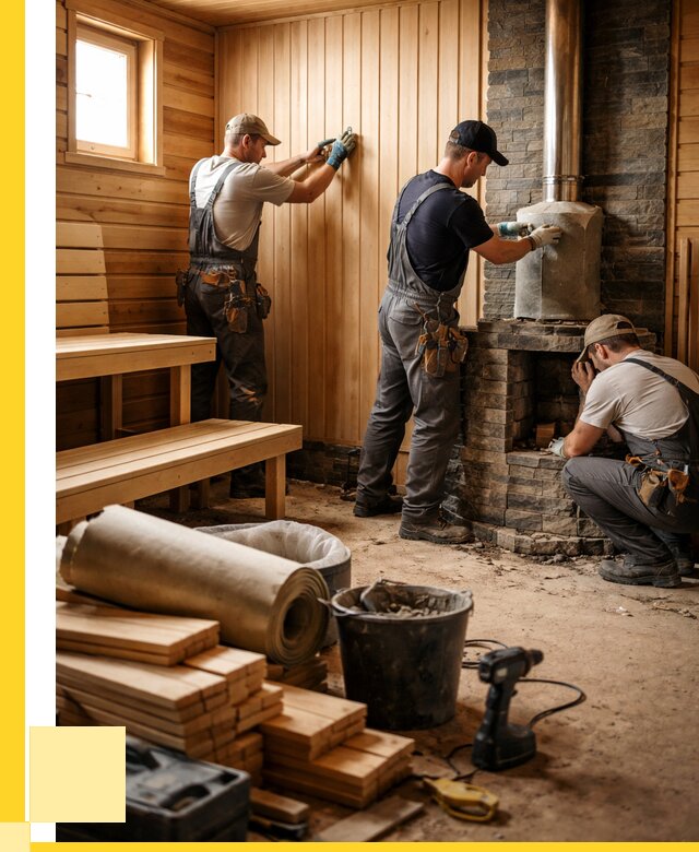 Ремонт бань под ключ в Сергиеве Посаде от 46053 р. | ЭриданСгп