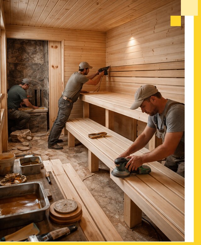 Профессиональная отделка бань в Сергиеве Посаде под ключ, с гарантией