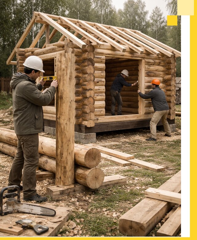 Строительство бань для дачи под ключ в Сергиеве Посаде с доставкой и монтажом