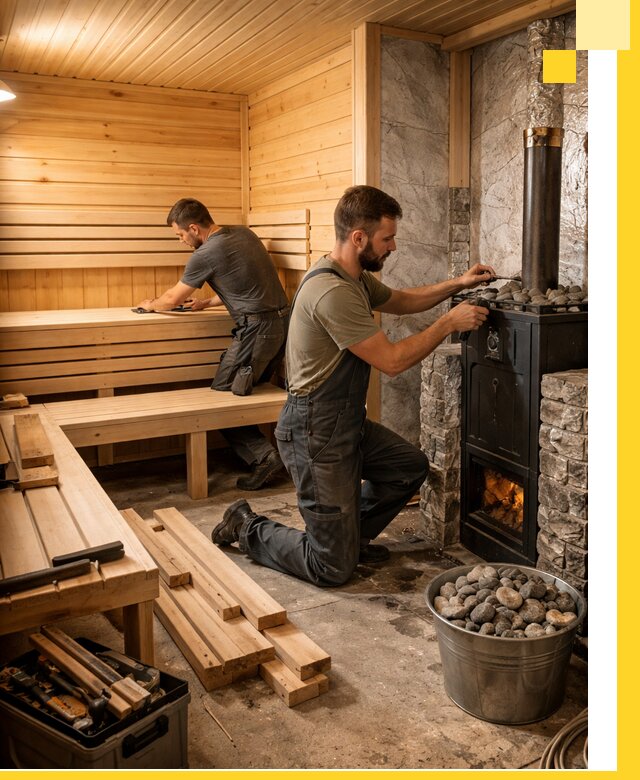 Дизайн и строительство интерьеров бань под ключ в Сергиеве Посаде