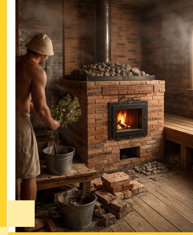 Кирпичные банные печи в Сергиеве Посаде от 92106 р. | ЭриданСгп