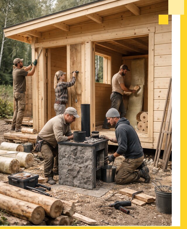 Купить баню под ключ в Сергиеве Посаде строительство монтаж отделка