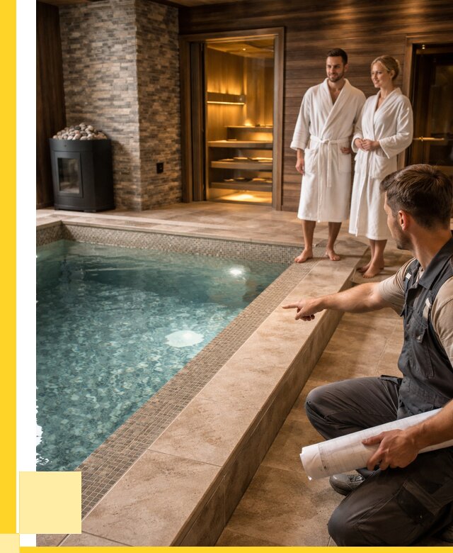 Проект бани с бассейном под ключ в Сергиеве Посаде от 66521 р. | ЭриданСгп