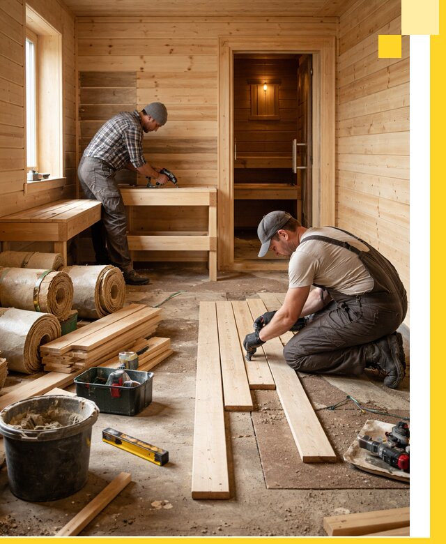 Индивидуальный проект бани с комнатой отдыха под ключ в Сергиеве Посаде