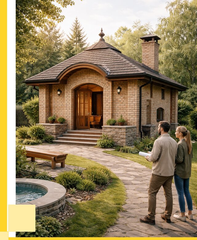 Проект кирпичной бани в Сергиеве Посаде от 30702 р. | ЭриданСгп