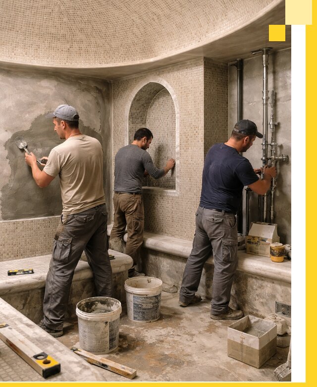 Профессиональный монтаж хамамов под ключ в Сергиеве Посаде с гарантией