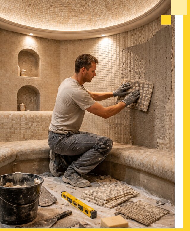 Устройство и монтаж домашнего хамама под ключ в Сергиеве Посаде