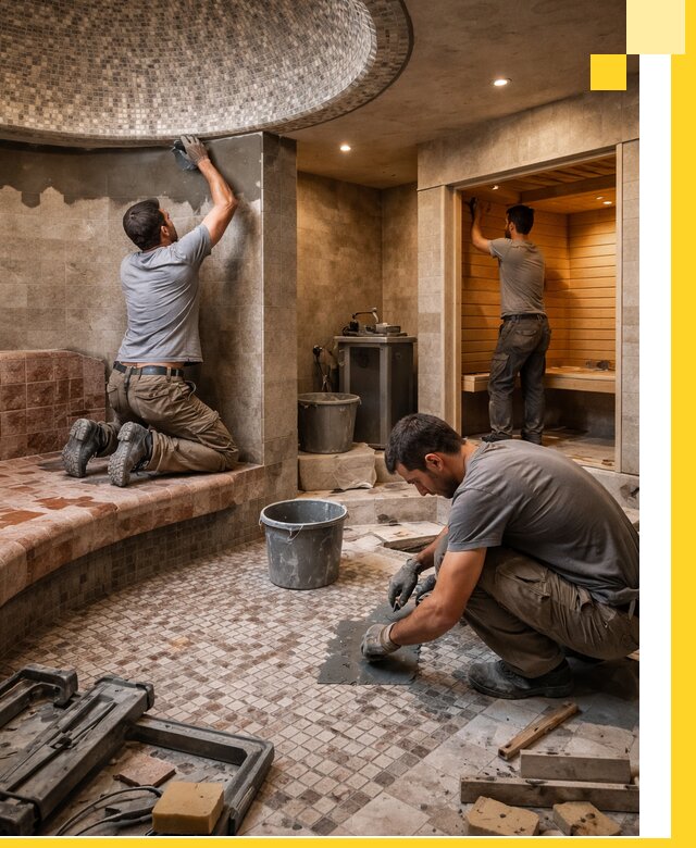 Проект и строительство хамама бани и сауны под ключ в Сергиеве Посаде