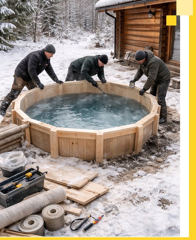 Изготовление и установка ледяных купелей под ключ в Сергиеве Посаде